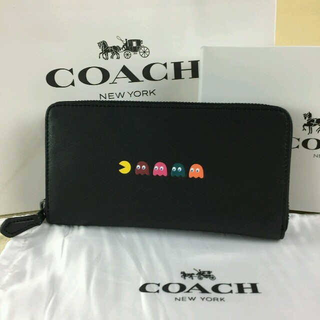 Coach 限定デザイン コーチ パックマン 可愛い長財布f Qbbkの通販 By Nicole S Shop コーチならラクマ