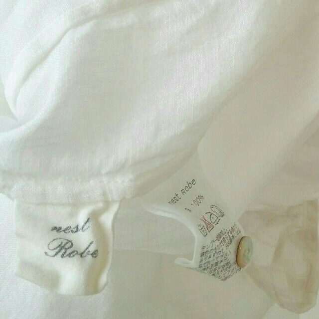 nest Robe(ネストローブ)のnest Robe　リネン100％　トップス レディースのトップス(シャツ/ブラウス(長袖/七分))の商品写真