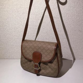 セリーヌ(celine)のceline ショルダーバッグ ミニポシェット レザー マカダム柄(ショルダーバッグ)