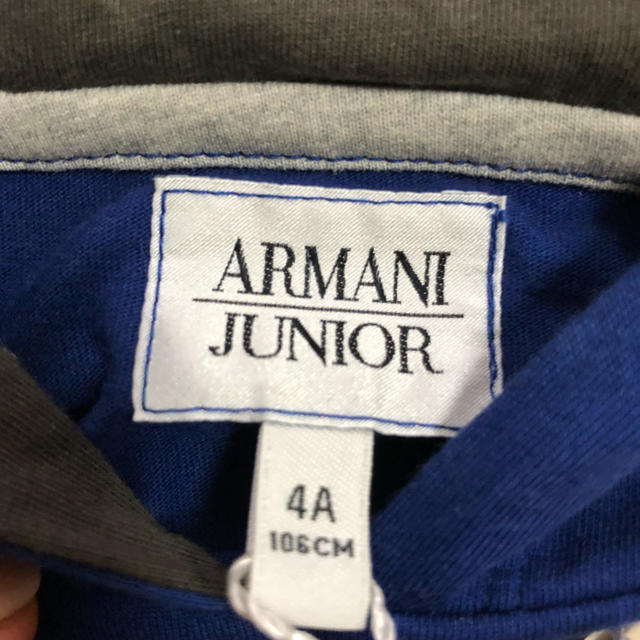 ARMANI JUNIOR(アルマーニ ジュニア)のあやや様専用アルマーニジュニア  新品 4A ロンT キッズ/ベビー/マタニティのキッズ服男の子用(90cm~)(Tシャツ/カットソー)の商品写真