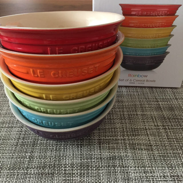 LE CREUSET(ルクルーゼ)の専用☆ルクルーゼ レインボー 2点セット インテリア/住まい/日用品のキッチン/食器(食器)の商品写真