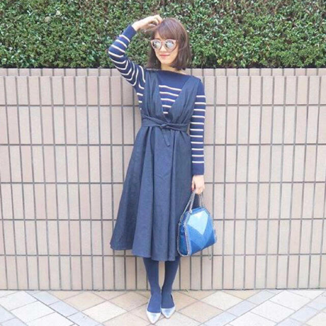 新品❤︎rosymonster デニム ペンギンワンピース チェスティ村上沙織の