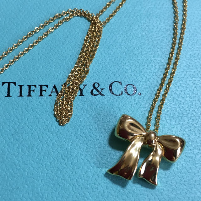 Tiffany & Co. - K18 ティファニー ボウ ネックレスの通販 by 桃の花's shop｜ティファニーならラクマ