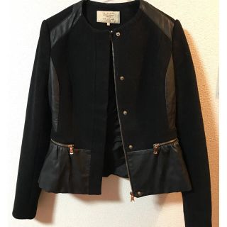 ザラ(ZARA)のZARA ペプラムジャケット(ライダースジャケット)