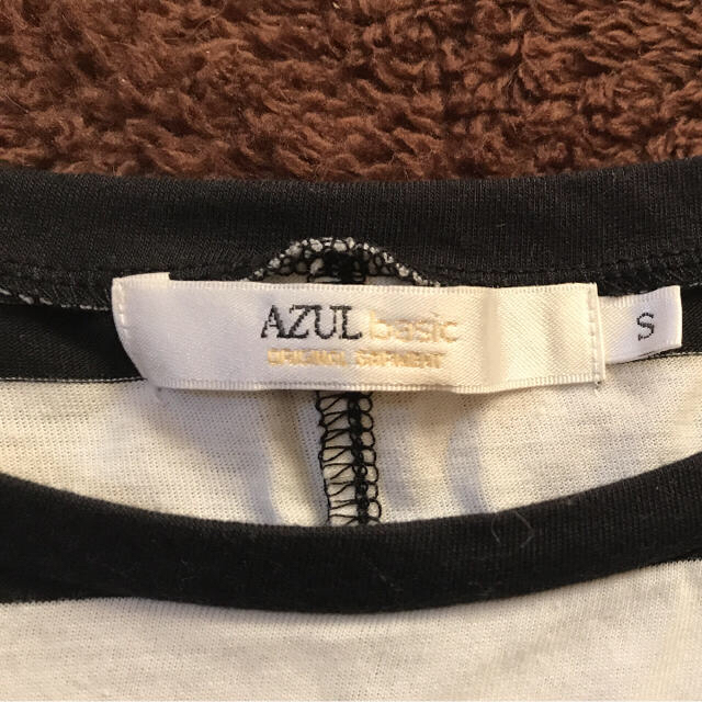 AZUL by moussy(アズールバイマウジー)のAZUL  ボーダーTシャツ レディースのトップス(シャツ/ブラウス(長袖/七分))の商品写真