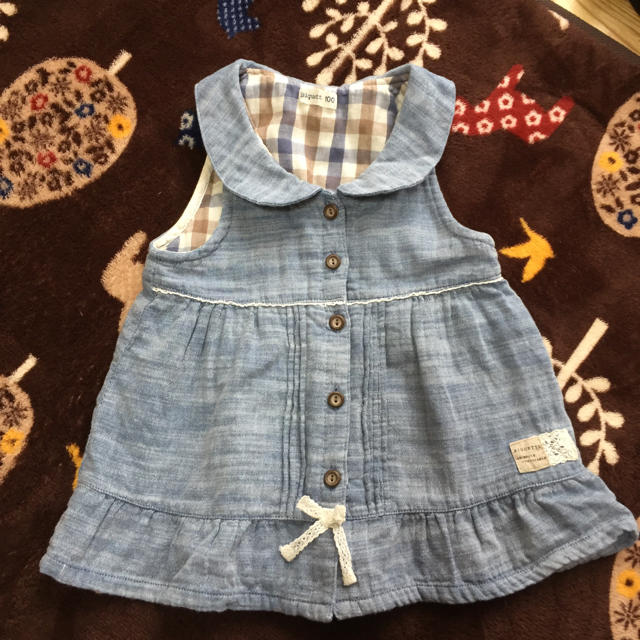 Biquette(ビケット)のビケット 100センチ ベスト キッズ/ベビー/マタニティのキッズ服女の子用(90cm~)(ワンピース)の商品写真