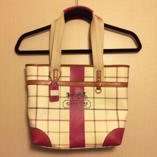 コーチ(COACH)の♪カラフルチェック柄トート♪(トートバッグ)