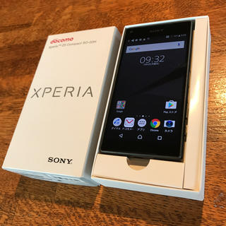 エクスペリア(Xperia)の【中古】Xperia Z5 Compact Black docomo(スマートフォン本体)