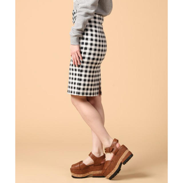 SNIDEL(スナイデル)のギンガムチェックタイトスカート レディースのスカート(ひざ丈スカート)の商品写真