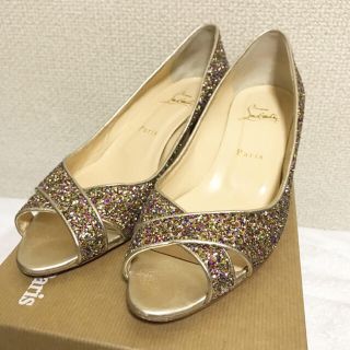 クリスチャンルブタン(Christian Louboutin)のクリスチャンルブタン オープントゥ サンダル 39.5(ハイヒール/パンプス)