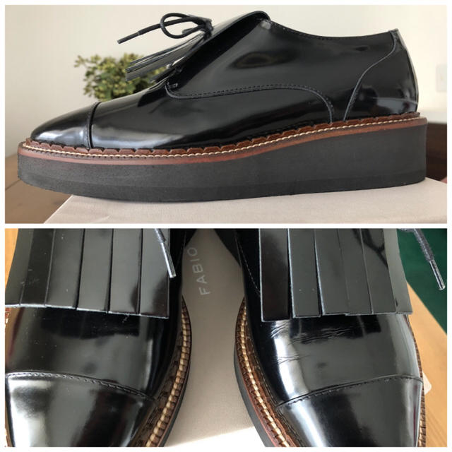 FABIO RUSCONI(ファビオルスコーニ)のファビオルスコーニ キルトタッセルシューズ ブラック37 レディースの靴/シューズ(ローファー/革靴)の商品写真