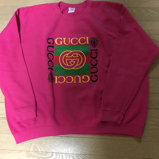 Gucci - GUCCI トレーナー ピンクの通販｜ラクマ