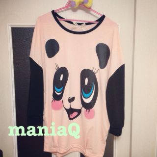 マニアック(maniaQ)のmaniaQ*パンダT(Tシャツ(長袖/七分))