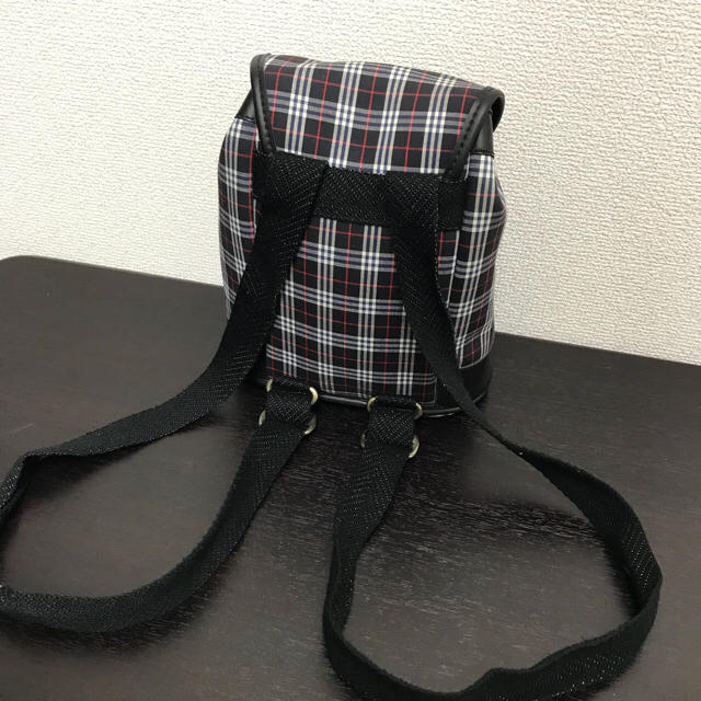 BURBERRY(バーバリー)のバーバリー  リュック  ミニ  チェック柄  ナイロン/レザー レディースのバッグ(リュック/バックパック)の商品写真