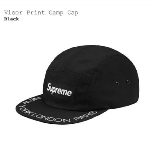 SUPREME 18SS viser print camp cap キャップ