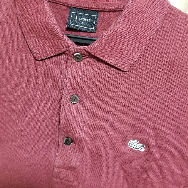 LACOSTE(ラコステ)のラコステ　ポロシャツ　小豆色 メンズのトップス(ポロシャツ)の商品写真