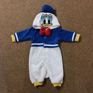 ディズニー(Disney)の【まとめ値引】Disney ドナルド 着ぐるみロンパース 60～70cm(ロンパース)