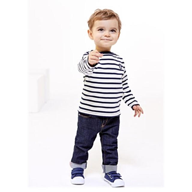 PETIT BATEAU(プチバトー)のプチバトー 18SS マリニエール 長袖プルオーバー 24m 新品 キッズ/ベビー/マタニティのベビー服(~85cm)(シャツ/カットソー)の商品写真