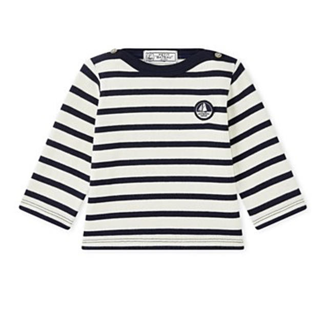 PETIT BATEAU(プチバトー)のプチバトー 18SS マリニエール 長袖プルオーバー 24m 新品 キッズ/ベビー/マタニティのベビー服(~85cm)(シャツ/カットソー)の商品写真