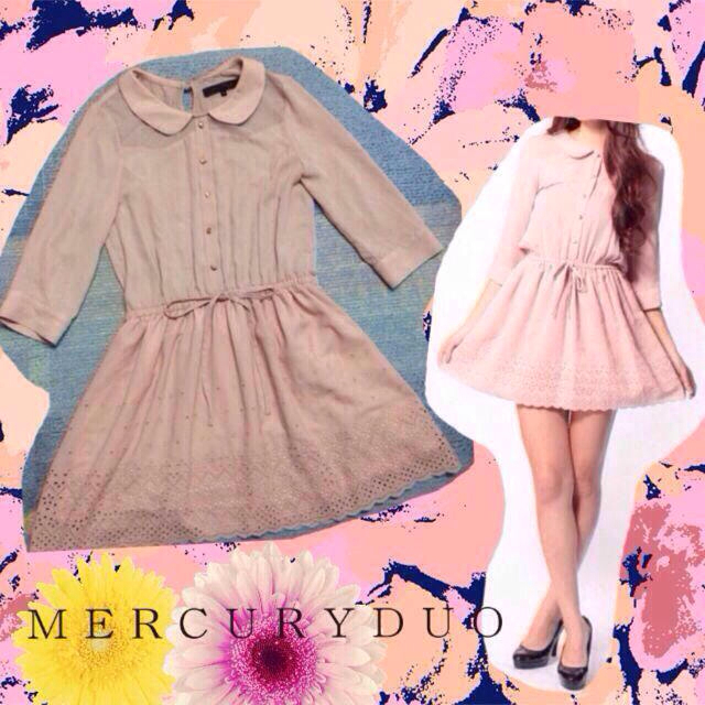 MERCURYDUO(マーキュリーデュオ)のMERCURYDUO♡カットワークワンピ レディースのワンピース(ミニワンピース)の商品写真