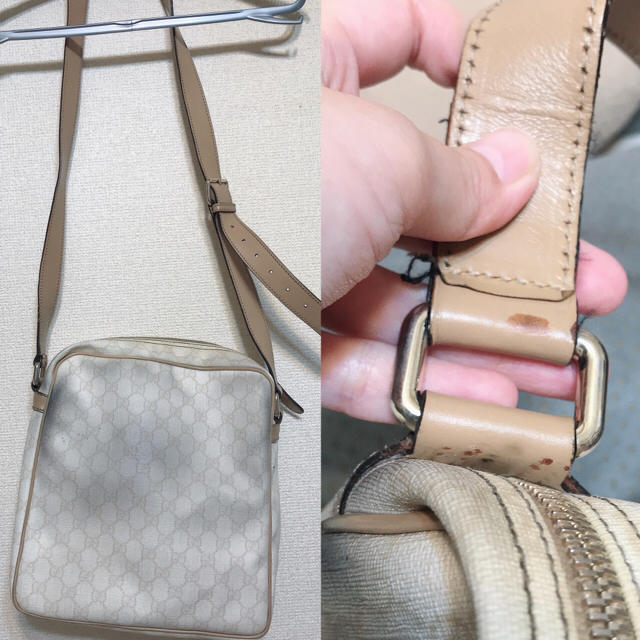 Gucci(グッチ)の[訳あり] GUCCI レザーショルダーバッグ レディースのバッグ(ショルダーバッグ)の商品写真