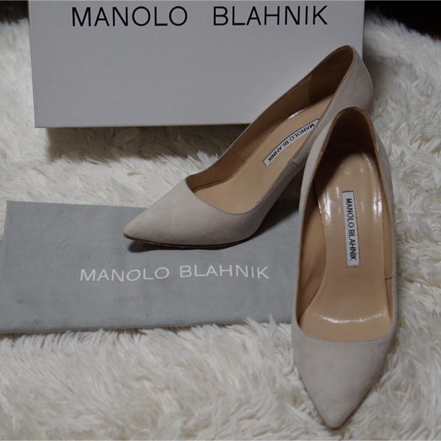 MANOLO BLAHNIK(マノロブラニク)の4月末まで。MANOLO BLAHNIK  BB スエードパンプス 36 レディースの靴/シューズ(ハイヒール/パンプス)の商品写真