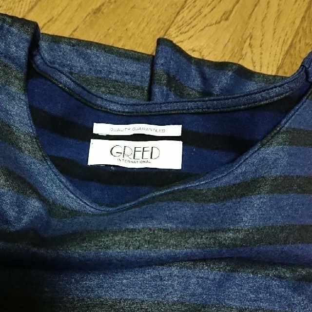 GREED(グリード)のGREED ボーダー半袖Tシャツ レディースのトップス(Tシャツ(半袖/袖なし))の商品写真