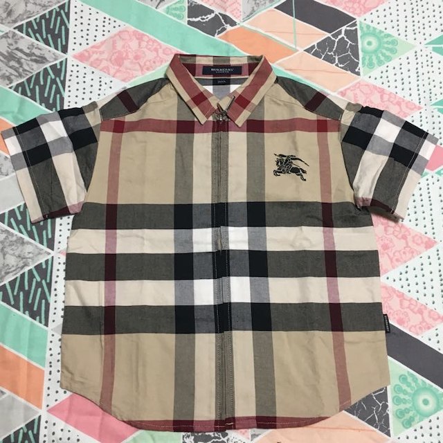 BURBERRY(バーバリー)のバーバリー チェックシャツ キッズ/ベビー/マタニティのキッズ服男の子用(90cm~)(Tシャツ/カットソー)の商品写真