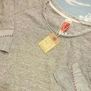 キューブシュガー(CUBE SUGAR)のCUBE SUGARキューブシュガー異素材カットソー(Tシャツ(半袖/袖なし))