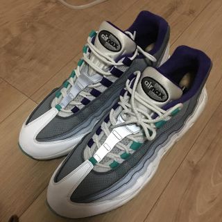 ナイキ(NIKE)の【美品】nike id airmax95 パープル 30cm(スニーカー)