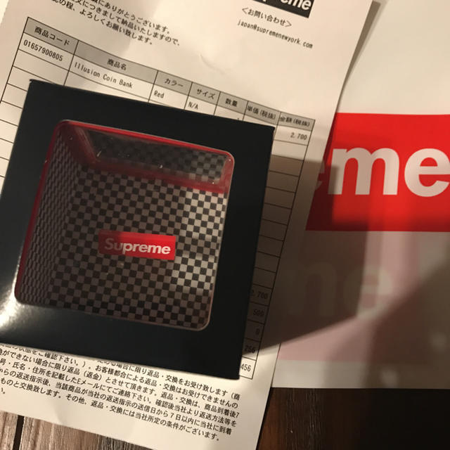 Supreme(シュプリーム)のSUPREME COIN BANK エンタメ/ホビーのエンタメ その他(その他)の商品写真