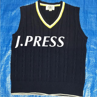 ジェイプレス(J.PRESS)のJ.PRESS ベスト コットン ネイビー M(ベスト/ジレ)