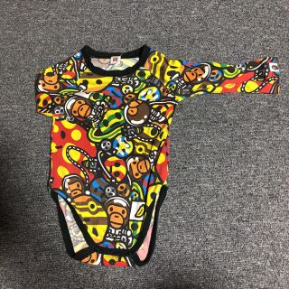 アベイシングエイプ(A BATHING APE)のエイプロンパースsize80(ロンパース)