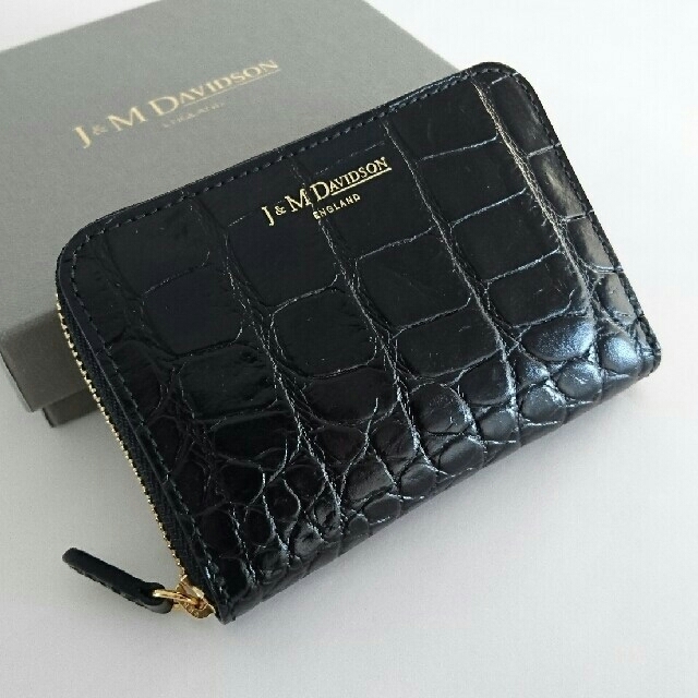全国送料無料 新品★J&M Davidson クロコ型押しレザー 財布