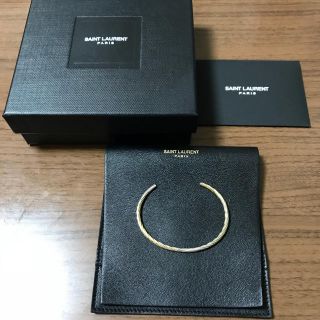 サンローラン(Saint Laurent)の【大幅値下げ】Saint Laurent ダイアゴナル ゴールド バングル(ブレスレット/バングル)