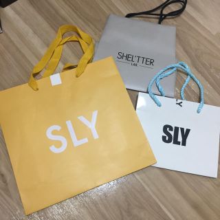 スライ(SLY)のSLY   SHEL’TTER   ショッパー(ショップ袋)