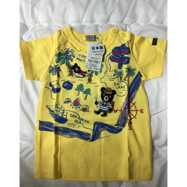 DOUBLE.B(ダブルビー)の新品☆ダブルBトレジャーTシャツ90㎝☆ミキハウス キッズ/ベビー/マタニティのキッズ服男の子用(90cm~)(Tシャツ/カットソー)の商品写真