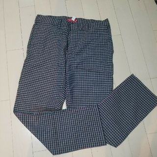 シュプリーム(Supreme)の18ss supreme work pants36 grey plaidパンツ(ワークパンツ/カーゴパンツ)