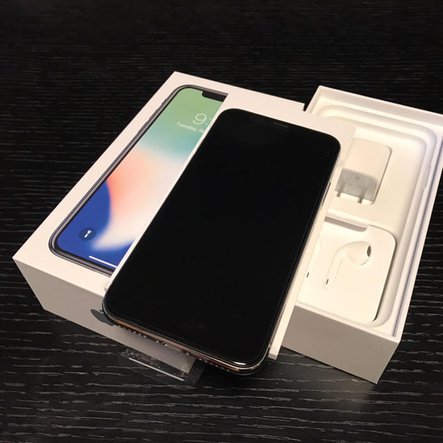 新品未使用 iPhoneX 64GB SIMフリー シルバー - スマートフォン本体