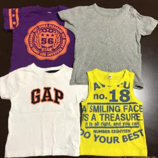 Tシャツ4枚セット GAP 千趣会 西松屋 80 男の子 まとめ売り(Ｔシャツ)