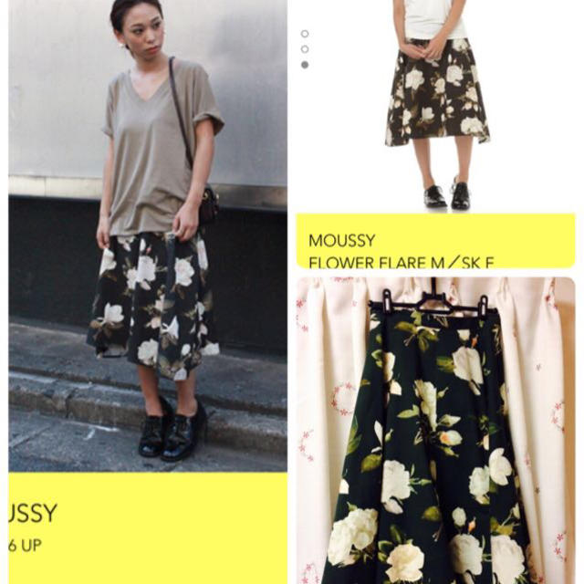 moussy(マウジー)のMOUSSY2014AWミモレ丈スカート レディースのスカート(ひざ丈スカート)の商品写真