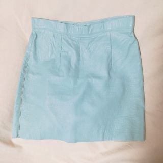 アメリカンアパレル(American Apparel)のレザー　パステル　ミニスカート(ミニスカート)