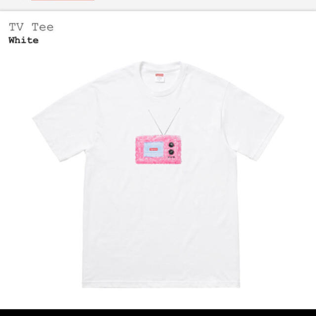 メンズsupreme  TV Tee 白Sサイズ ボックスロゴ 2018