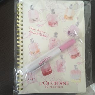 ロクシタン(L'OCCITANE)のロクシタンノート&ボールペンセット(ノベルティグッズ)