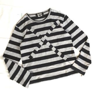 ブラックコムデギャルソン(BLACK COMME des GARCONS)の★お値下げ★ ブラックコムデギャルソン L/S ボーダー 長袖 tシャツ(カットソー(長袖/七分))