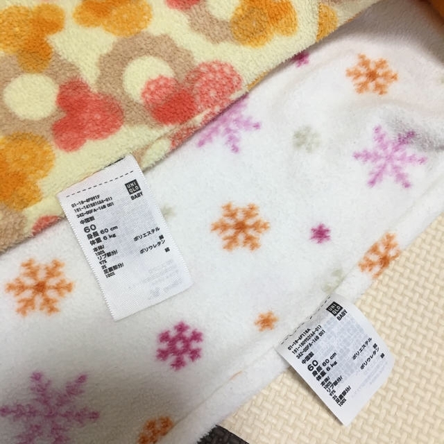 UNIQLO(ユニクロ)の専用 2点セット UNIQLO ロンパース  キッズ/ベビー/マタニティのベビー服(~85cm)(カバーオール)の商品写真