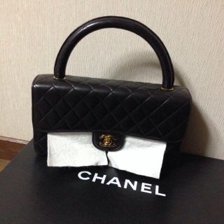 シャネル(CHANEL)のCHANEL マトラッセ バニティーバッグ 黒 美品(ハンドバッグ)