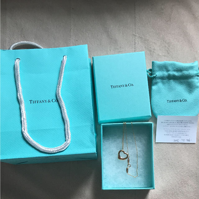 Tiffany オープンハート ネックレス 750 k18