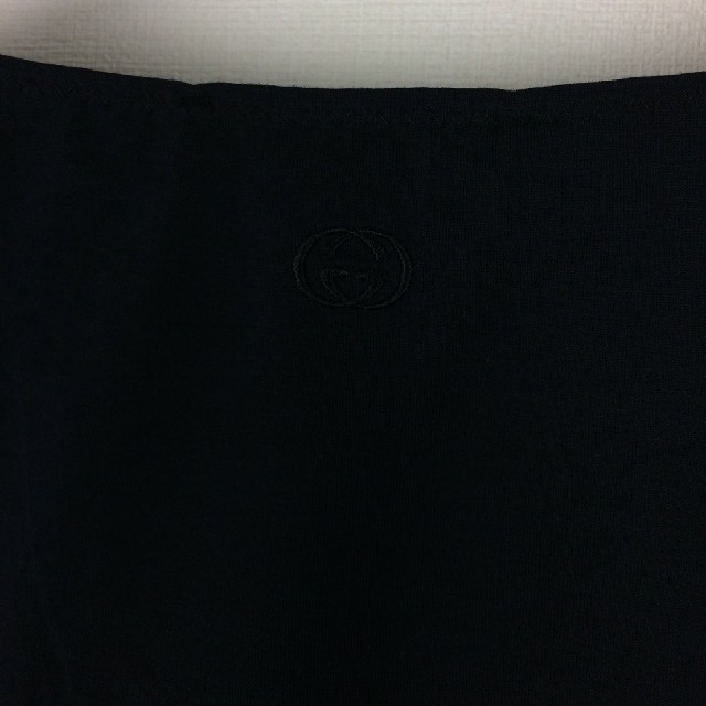 Gucci(グッチ)の美品 GUCCI グッチ 長袖カットソー レディース ブラック サイズM レディースのトップス(カットソー(長袖/七分))の商品写真