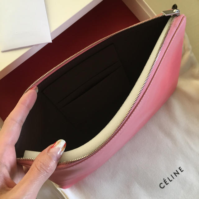 celine(セリーヌ)のalto様専用⋆*✩⑅◡̈⃝*celine ソロ クラッチ ピンク セリーヌ  レディースのバッグ(クラッチバッグ)の商品写真